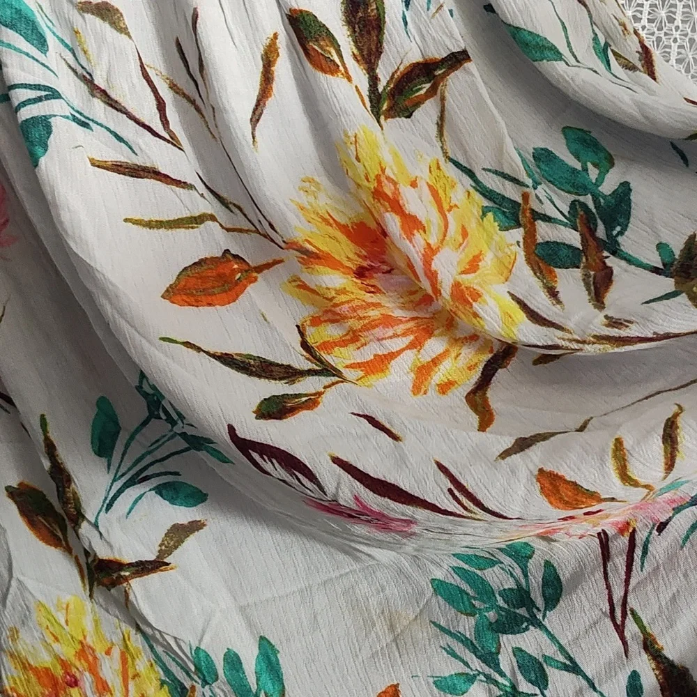 By Together Floral Mini Dress in Cream and Pink - Picture 5 of 13